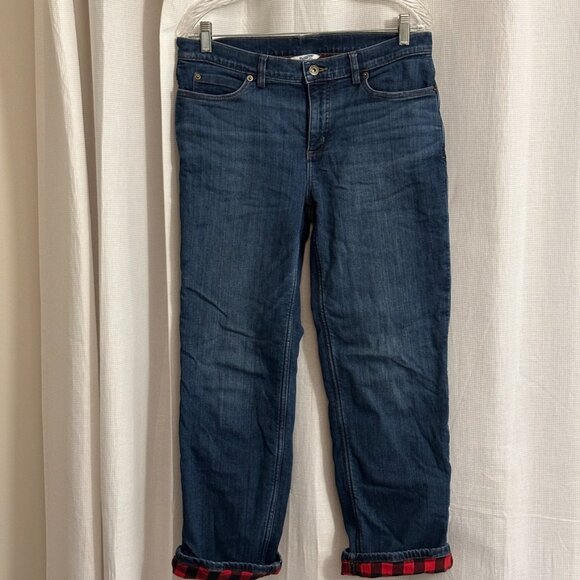 Duluth Trading Daily Denim Flannel Lined Jeans, 10 x 29, great condition - Picture 3 of 11